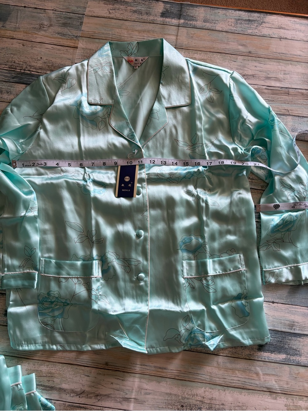 Min Li Women's Silk Pajama Set NWT Size XL - Picture 6 of 7